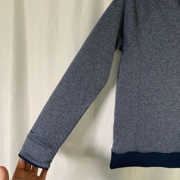 Under Armour Sweater Youth Boys Medium Blue Pullover 1/4 Snap Loose - Picture 6 of 9